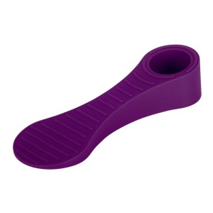 Butoir de porte Dooneo violet en PVC avec surface antidérapante pour les espaces de porte jusqu'à 22 mm.