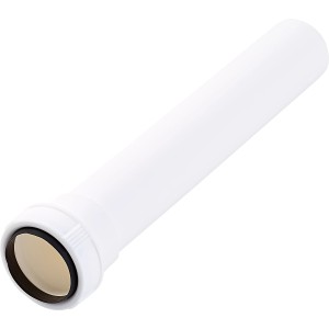 Tuyau de rallonge blanc en plastique, diamètre 40 mm, pour rallonges de siphon.
