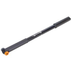 Pompa bici SKS VX, 400-450 mm, con testa duo per valvole diverse.