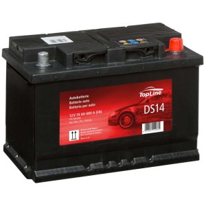 Batteria di avviamento TopLine DS14, 12V 74Ah per auto senza sistema start-stop.