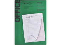 Blocco in carta copiativa modulo d'ordine / bolla di consegna A5 / 2 x 50 fogli