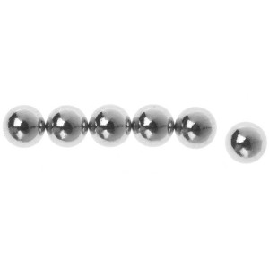 6 silberne, extra starke Magnete in Kugelform (Ø 5mm) für Bastelarbeiten.