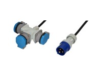 MaxCamp CEE-Verlängerungskabel Schwarz IP44 / 1,5 m 3-polig