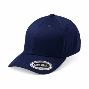 Dunkelblaue Statewear Baseballcap State Base Gr. L-XL mit gebogenem Schirm und Logo-Sticker. Ideal für Arbeitskleidung & Freizeit.