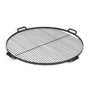 Grille de cuisson CookKing noire en acier avec 4 poignées pour braséros Ø 80 cm.