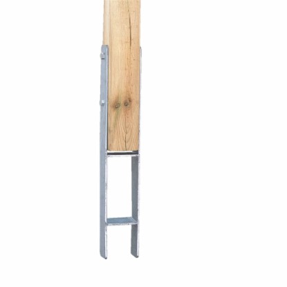 Ancre pour poteaux en H galvanisée à chaud 600 x 91 x 60 mm