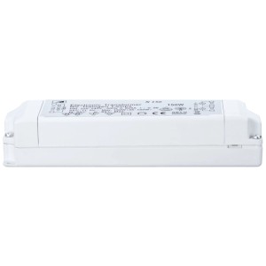Transformateur électronique Paulmann Tip VDE 35-150W, boîtier en plastique blanc pour installation de lampe.