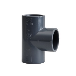 Raccord en T Setma PVC noir, diamètre 32 mm, pour tuyaux d'évacuation HT.