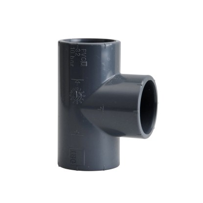 PVC T-Stück Schwarz Ø 32 mm