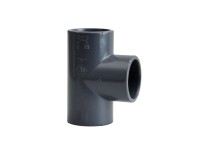 PVC T-Stück Schwarz Ø 32 mm