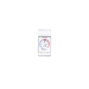 Thermomètre Möller Therm Max/Min, 15,9 cm, avec des indicateurs bleus et rouges pour l'affichage de la température.