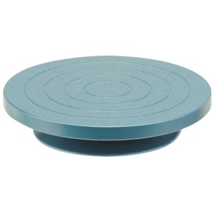 Tour de potier/bande de table bleu (Ø 220 mm) pour travaux de modelage.