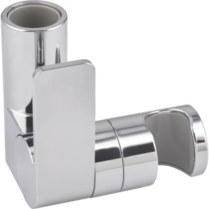 Supporto doccia cromato baliv con leva di commutazione per aste doccia (Ø 22mm).