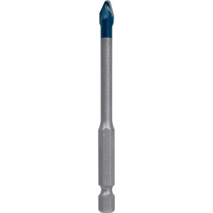 Punta per piastrelle Bosch Expert Hex-9, 6 mm, blu-argento, per ceramica dura.
