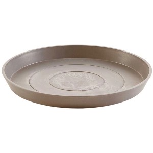 Sottovaso Ecopots, French Taupe, Ø 29 cm. Robusto sottovaso rotondo.