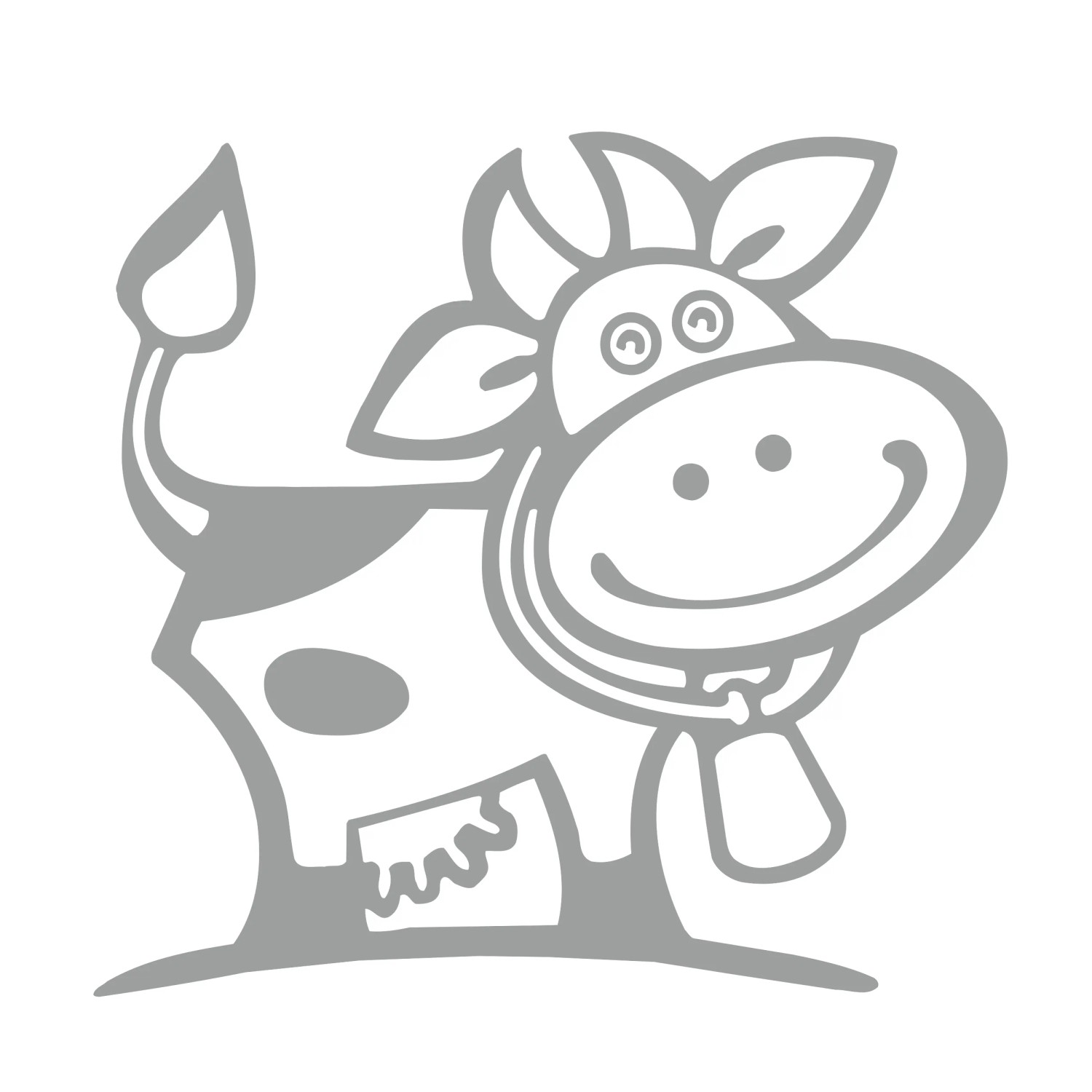Autocollant Vache Pour Voiture Et Vitres – Sticker Déco Fun, Noir Mat, Résistant Et Réutilisable
