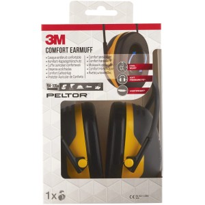 3M Peltor X2A : Casque antibruit noir/jaune confortable pour une protection optimale.