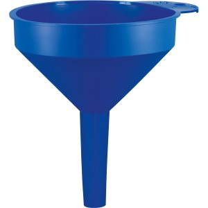 Imbuto blu LUX, Ø 70 mm, per il travaso antigoccia di liquidi in auto o in officina.