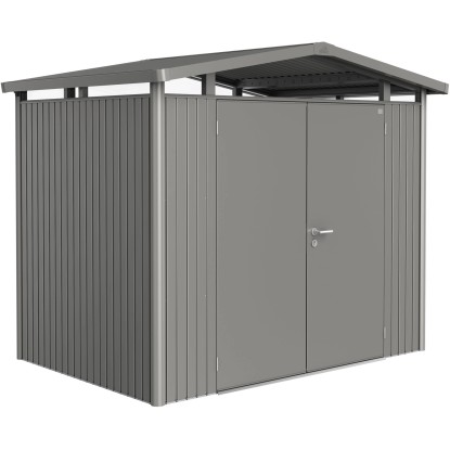 Biohort Casetta per attrezzi Panorama metallo Grigio quarzo 4,6 m²