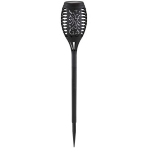 Lot de 3 Globo LED lampe torche solaire, noire, pour un éclairage d'ambiance dans le jardin.