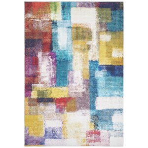 Tapis moderne Andiamo Bonum Multi, 160x230 cm, avec motif abstrait de blocs de couleur.