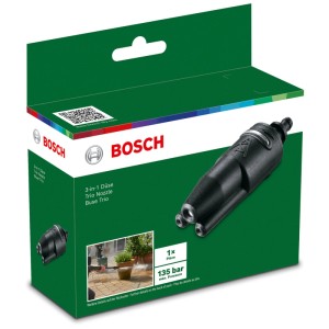 Ugello Bosch 3in1 per idropulitrice Aquatak fino a 135 bar, confezione.
