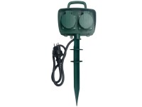 Stromverteiler IP55 Kunststoff Grün Kabellänge 5 m