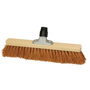 Balai de salle LUX 40 cm avec poils en coco et support de manche Power-Stick.