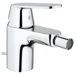 Miscelatore per bidet Grohe Eurosmart cromato con monocomando e scarico a saltarello.