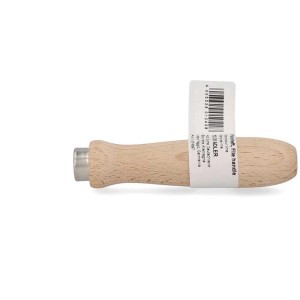 Manche en bois 12 cm pour lime en hêtre, accessoire pour rabots et ciseaux.