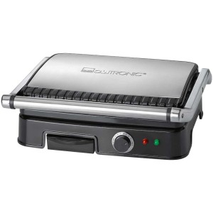 Grill a contatto Clatronic KG 3487 in acciaio inox, 2000 W, con rivestimento antiaderente.