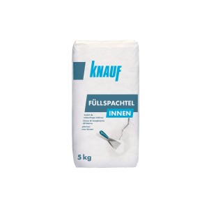 Sac d'enduit de rebouchage intérieur Knauf 5 kg, pour réparer murs et plafonds.