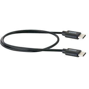 Cavo USB-C Schwaiger, 0,5 m, nero, per caricare e sincronizzare dispositivi.