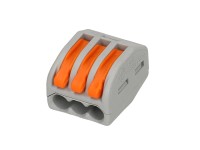 Wago Klemme 3-polig Grau Wago Klemme 3-polig Grau