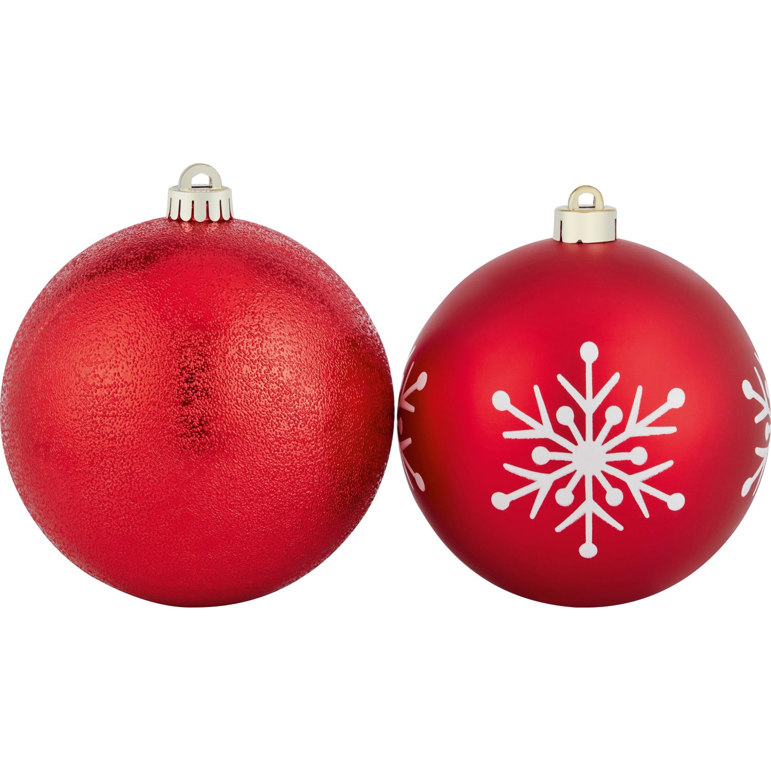 Weihnachtskugel Kunststoff Rot assortiert Ø 14 cm / 1 Stk. kaufen bei OBI