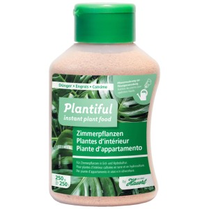 Hauert Plantiful fertilizzante per piante da interno 250g per crescita forte e foglie verdi.
