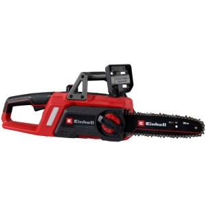 Tronçonneuse à batterie Einhell GE-LC 18/25 Li BL Solo, rouge/noir. Tronçonneuse à batterie pour le travail du bois.