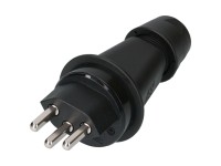 Max Hauri Spina tipo 23 / 3 plastica Nero IP55 Max Hauri Spina tipo 23 / 3 plastica Nero IP55