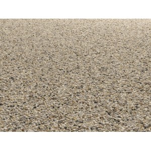 Gravier de quartz multicolore (5-8 mm) comme gravier décoratif pour allées de jardin et décoration.
