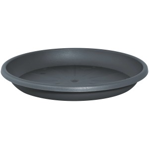 Sottovaso antracite Geli Cylindro, ca. Ø 45 cm, in plastica.