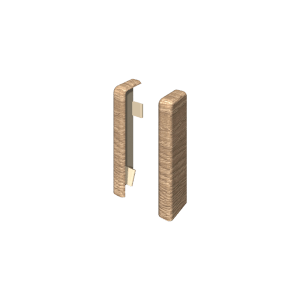 Embouts Egger, 6 cm, Chêne Taupe, lot de 2 pour finition de plinthes.