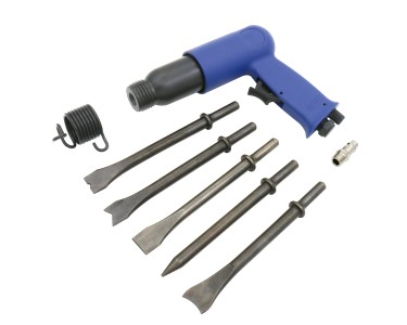 Martello Pneumatico EBERTH - Set Professionale 10 Pezzi Con 5 Accessori, 4500 Colpi/min, Per Demolizione E Lavori Edili - Foto 1