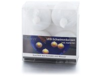 Schlaraffenland LED-Schwimmkerzen Outdoor Weiss 4 Stk. inkl. Batterien