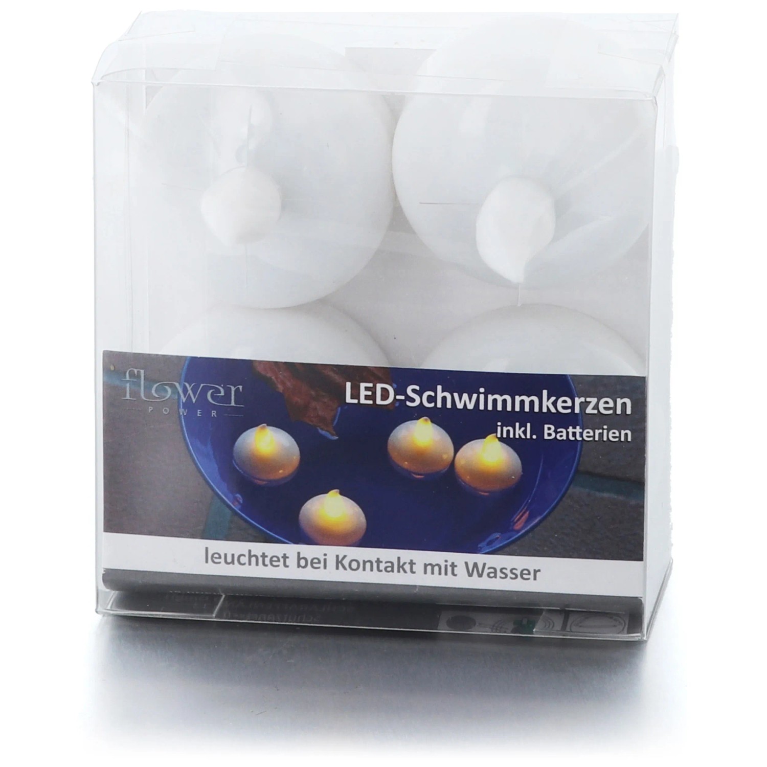Schlaraffenland LED-Schwimmkerzen Outdoor Weiss 4 Stk. inkl. Batterien kaufen bei OBI