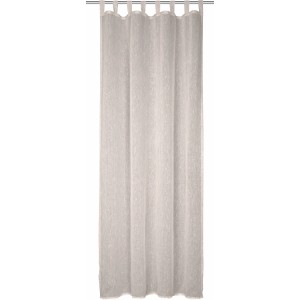 Sciarpa ad anello beige Ravenna lino, 245x135 cm, per bastone per tende, tenda per finestra