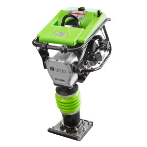 Zipper Vibrationsstampfer ZI-RAM80C, 80 kg, avec kit de roues. Machine de construction pour compacter les surfaces.