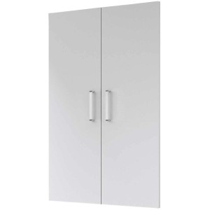 Portes Area 51 blanches pour sèche-linge, 110x35x1,8 cm, laqué blanc mat.