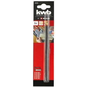 KWB Dekupiersägeblatt-Set, 5-teilig, 130mm, für Holz und Kunststoff.