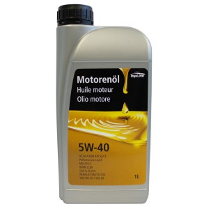 Huile moteur Top Line SAE 5W-40, bidon de 1 litre pour moteurs essence et diesel.