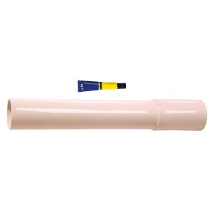 Tuyau de raccordement OBI pour réservoir WC, beige, 300 mm, en plastique.
